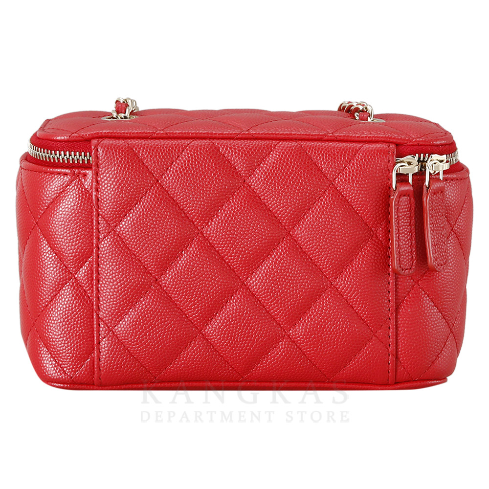 CHANEL(USED)샤넬 캐비어 직사각 베니티