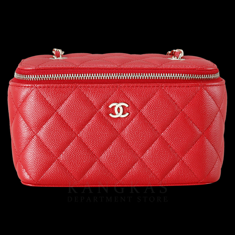 CHANEL(USED)샤넬 캐비어 직사각 베니티