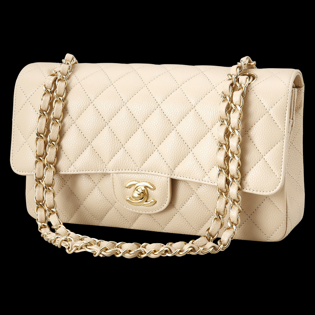 CHANEL(USED)샤넬 캐비어 클래식 미듐 플랩백
