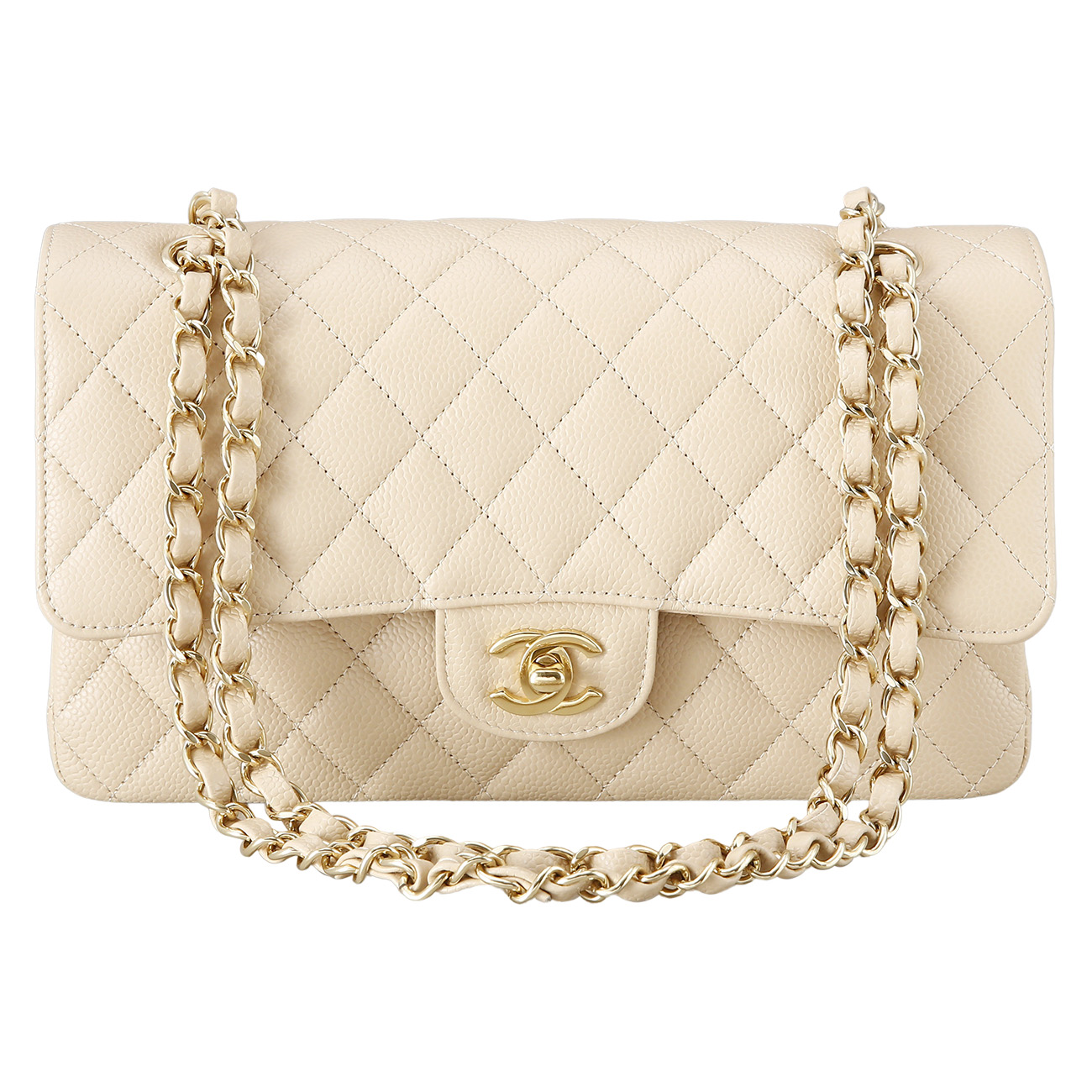 CHANEL(USED)샤넬 캐비어 클래식 미듐 플랩백