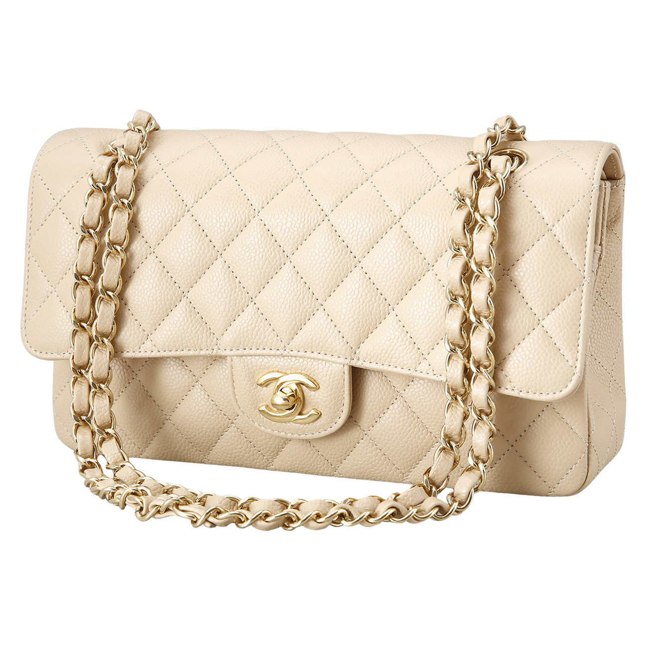 CHANEL(USED)샤넬 캐비어 클래식 미듐 플랩백