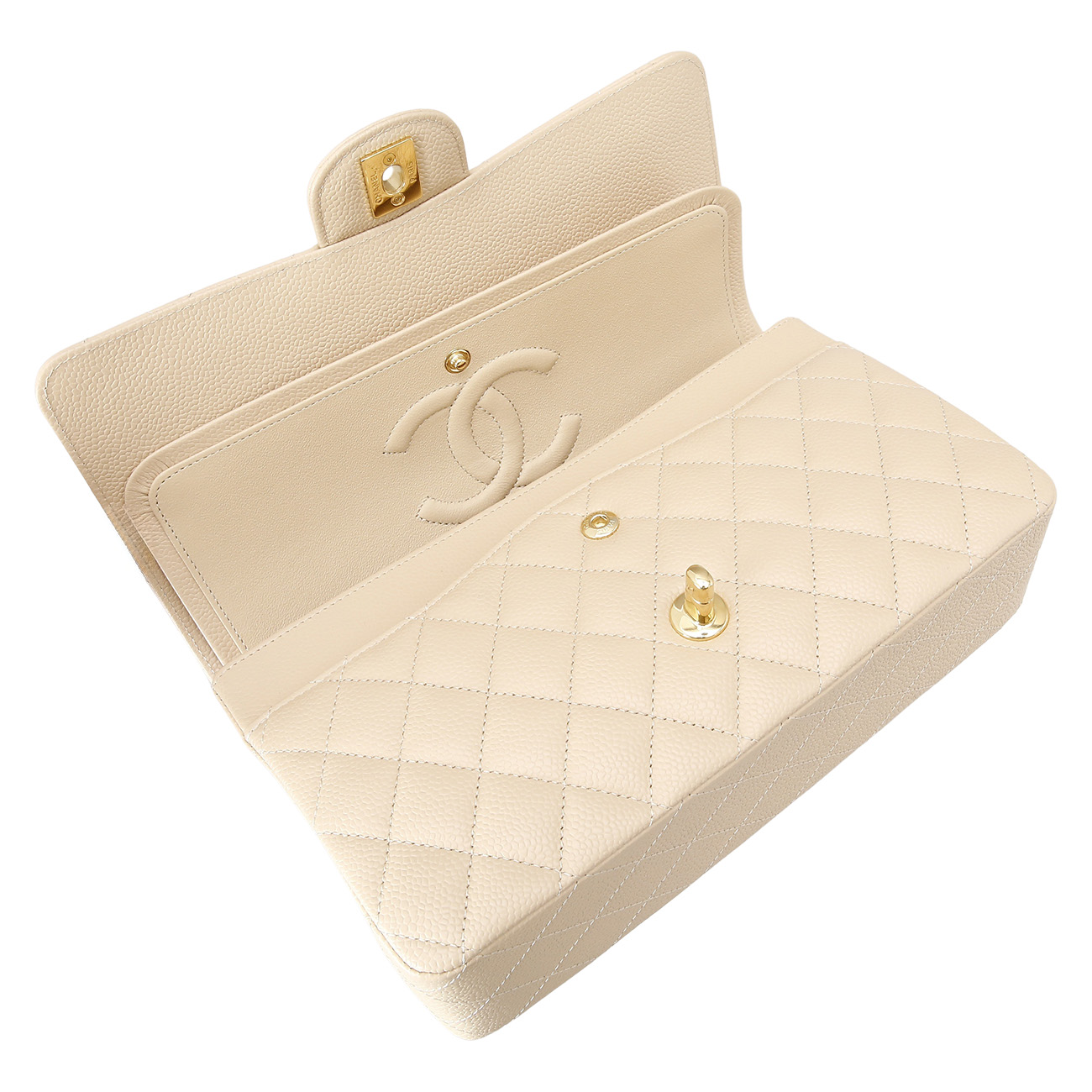 CHANEL(USED)샤넬 캐비어 클래식 미듐 플랩백