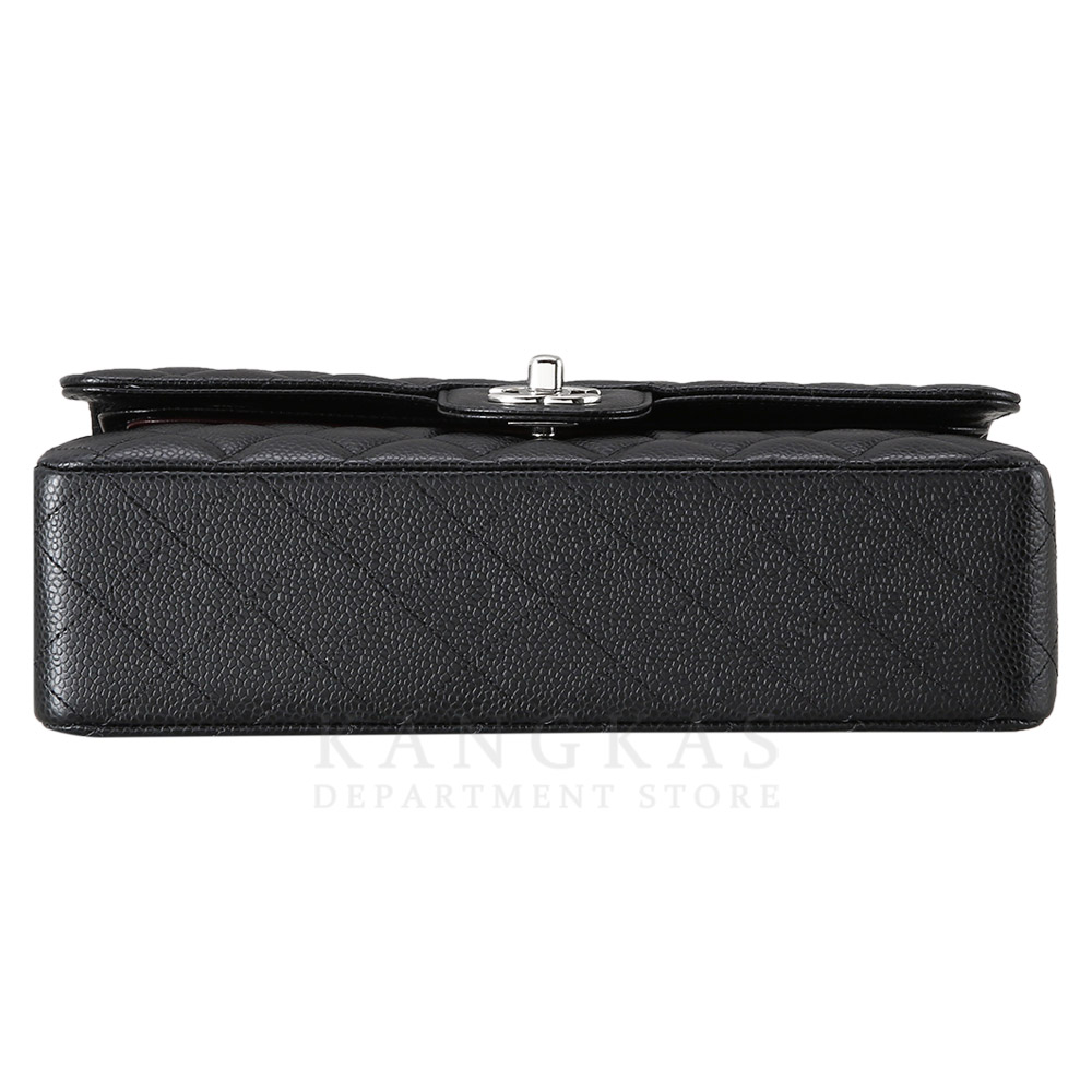 CHANEL(USED)샤넬 클래식 캐비어 미듐 은장