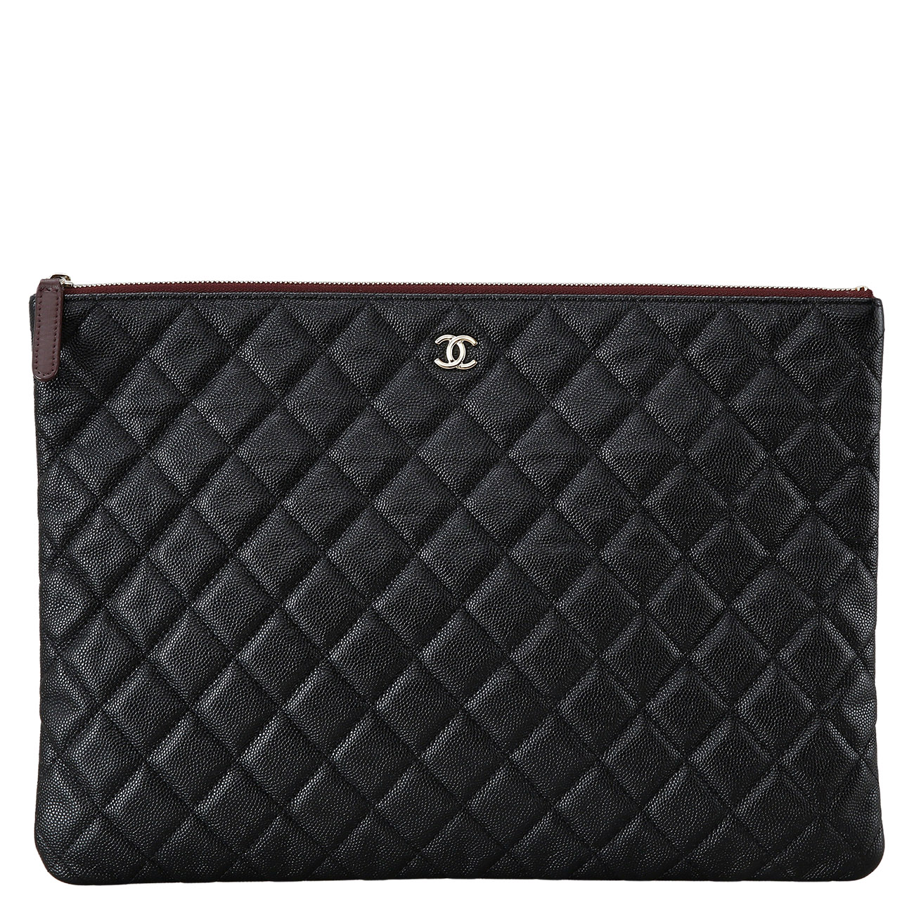 CHANEL(USED)샤넬 캐비어 클래식 라지 클러치
