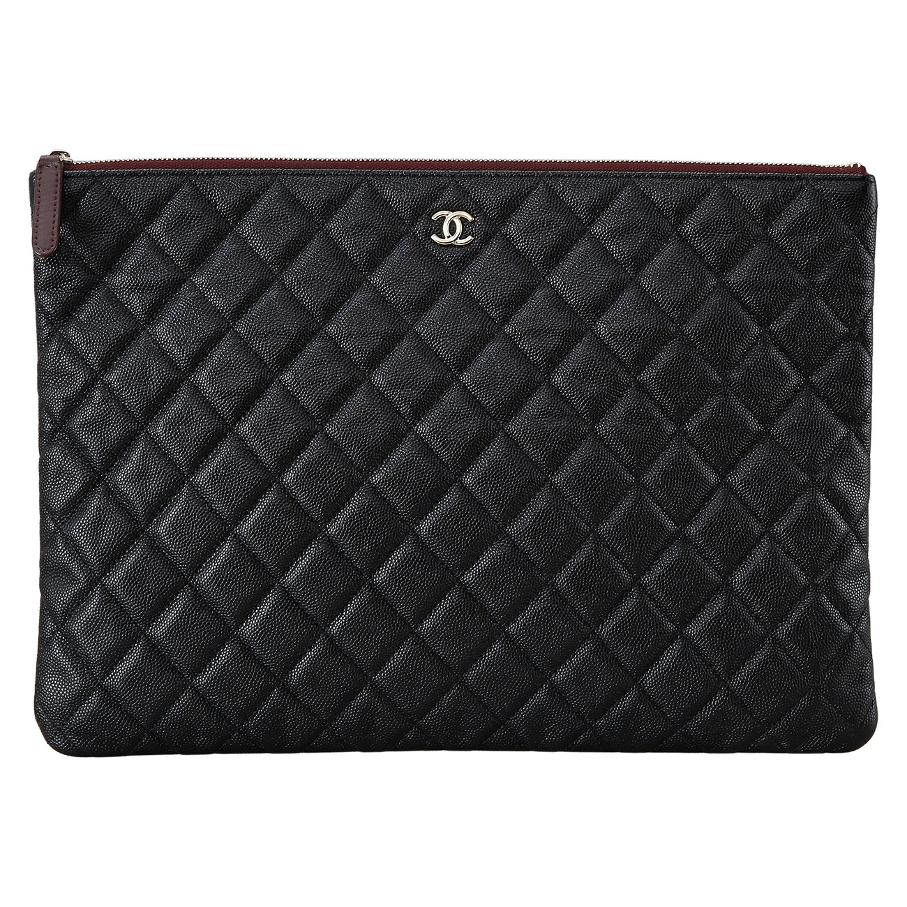 CHANEL(USED)샤넬 캐비어 클래식 라지 클러치