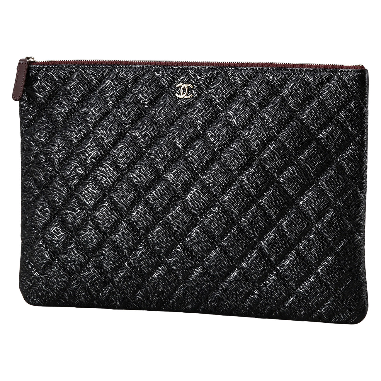 CHANEL(USED)샤넬 캐비어 클래식 라지 클러치