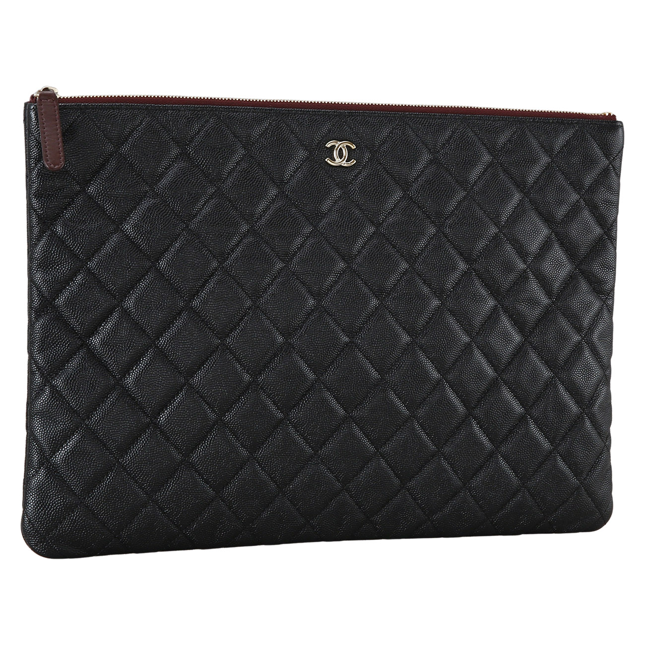 CHANEL(USED)샤넬 캐비어 클래식 라지 클러치