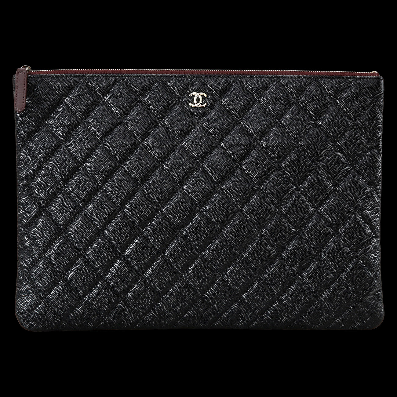 CHANEL(USED)샤넬 캐비어 클래식 라지 클러치