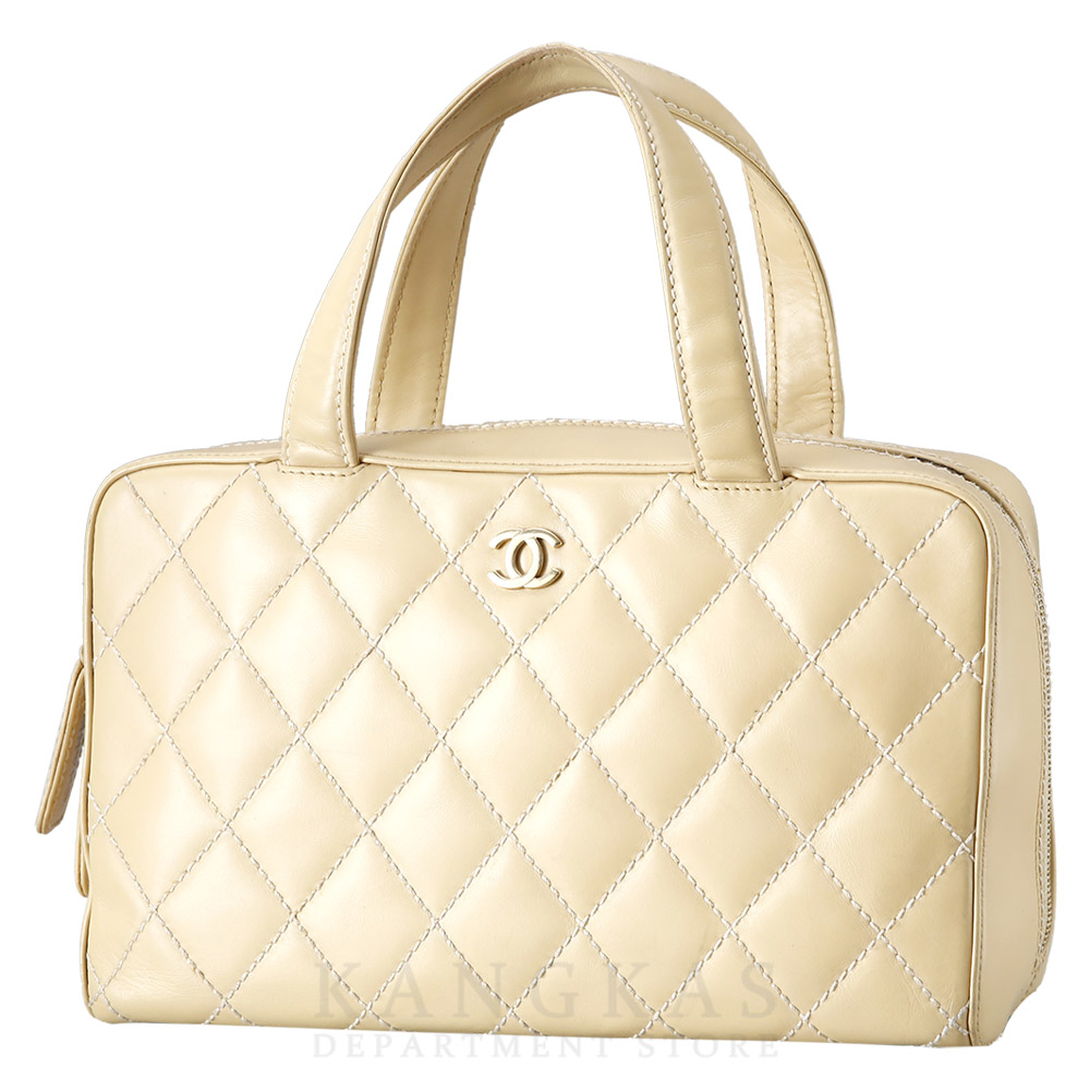 CHANEL(USED)샤넬 스티치 레더 토트백