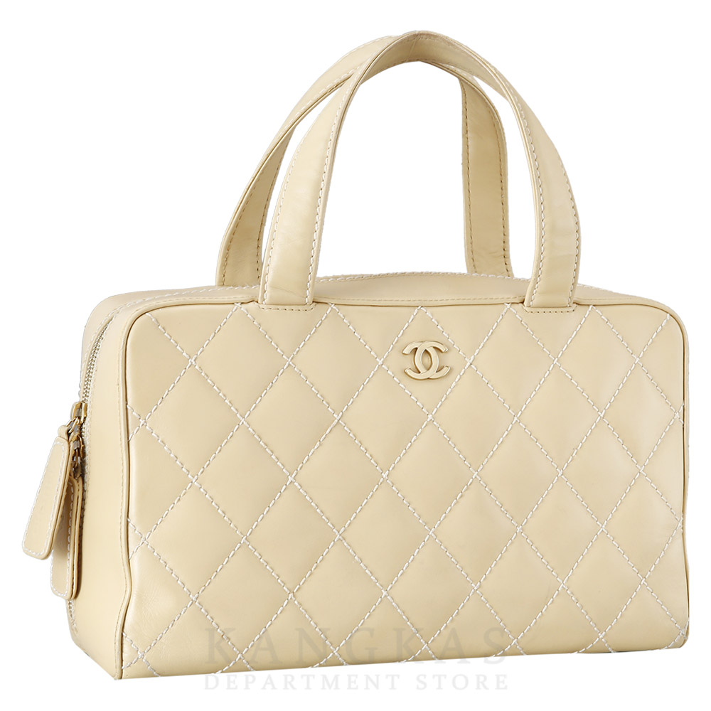 CHANEL(USED)샤넬 스티치 레더 토트백