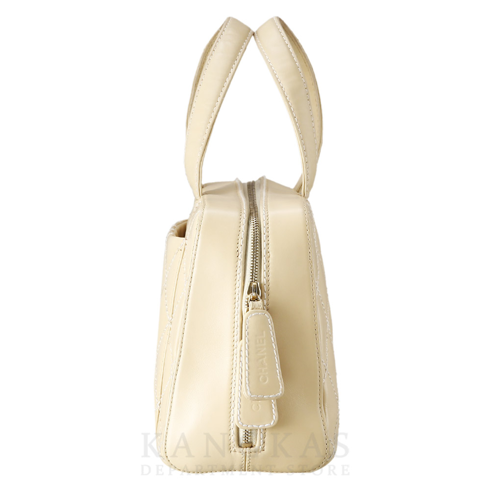 CHANEL(USED)샤넬 스티치 레더 토트백
