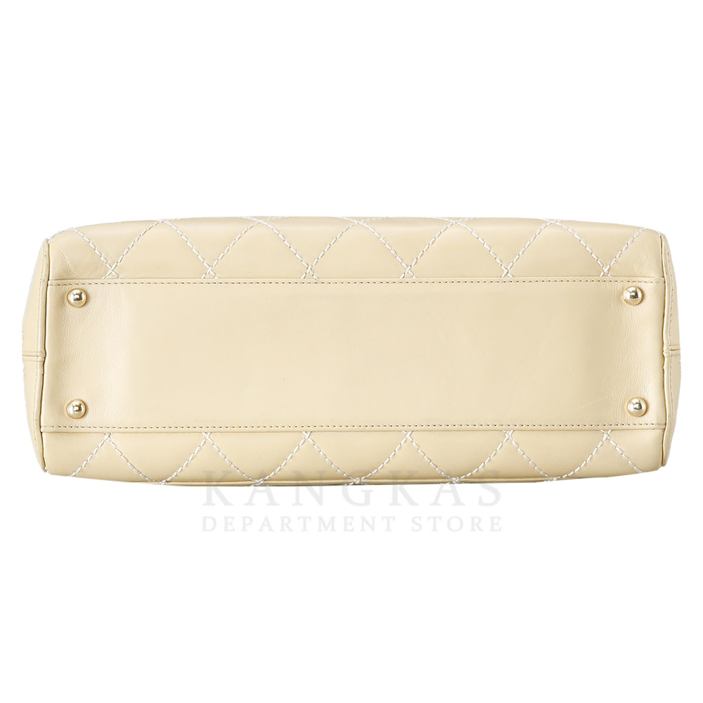 CHANEL(USED)샤넬 스티치 레더 토트백
