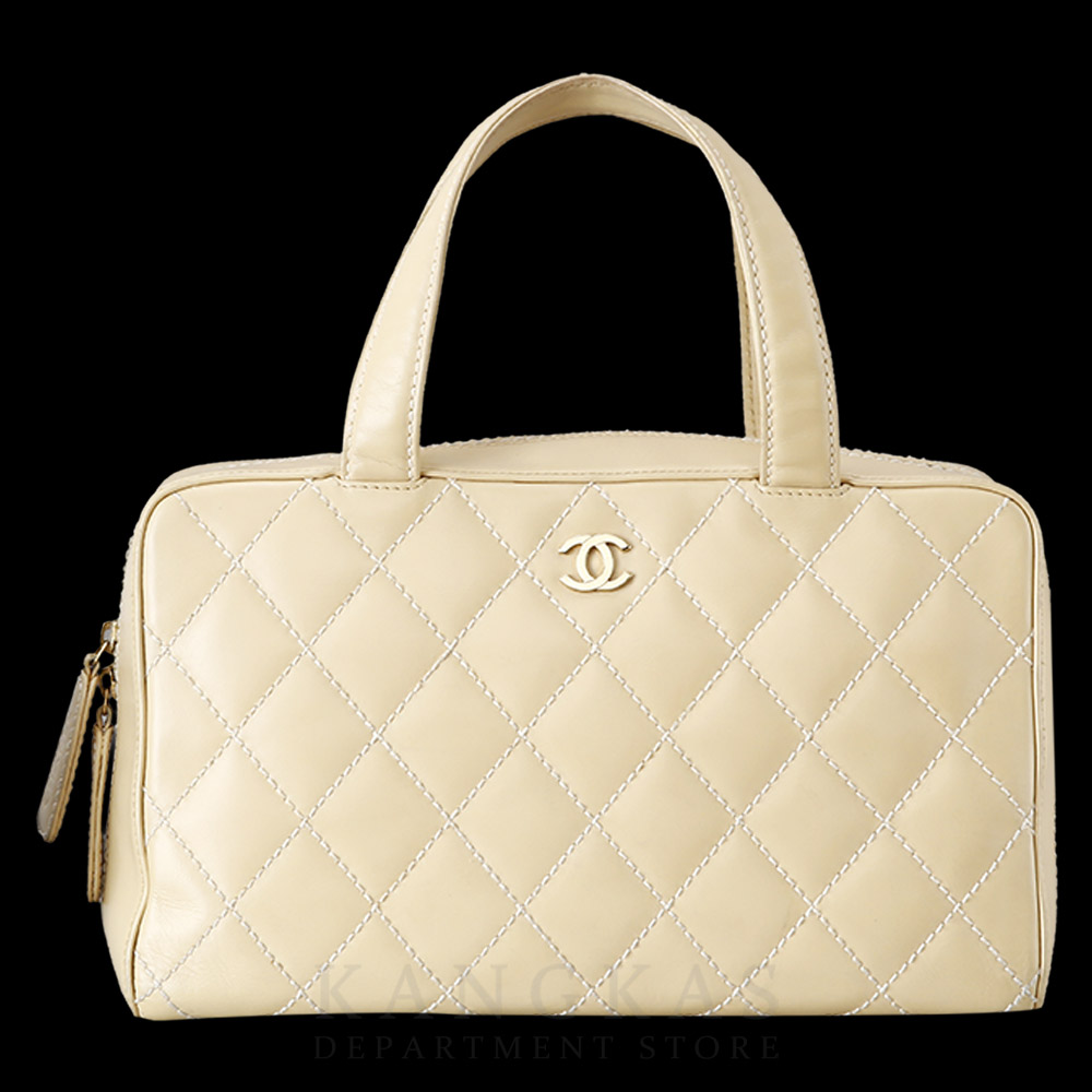 CHANEL(USED)샤넬 스티치 레더 토트백