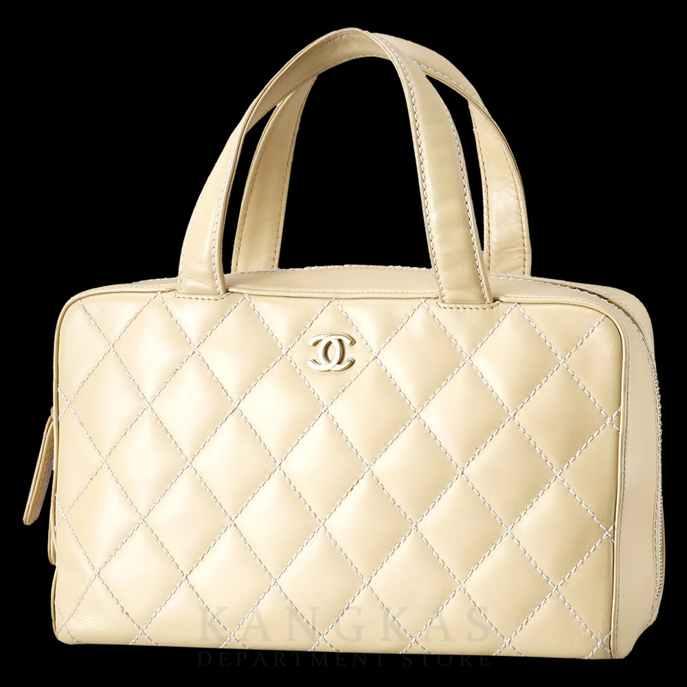 CHANEL(USED)샤넬 스티치 레더 토트백