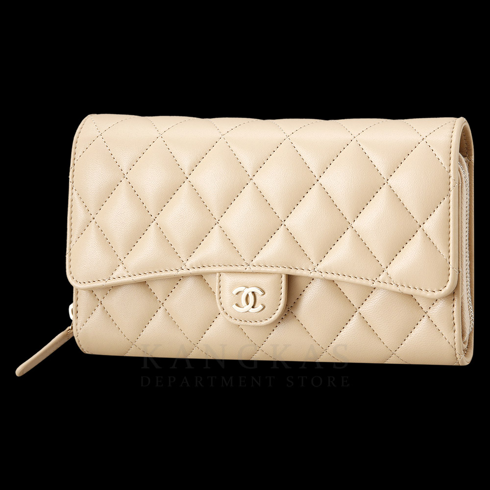 CHANEL(USED)샤넬 시즌 지퍼 플랩 WOC