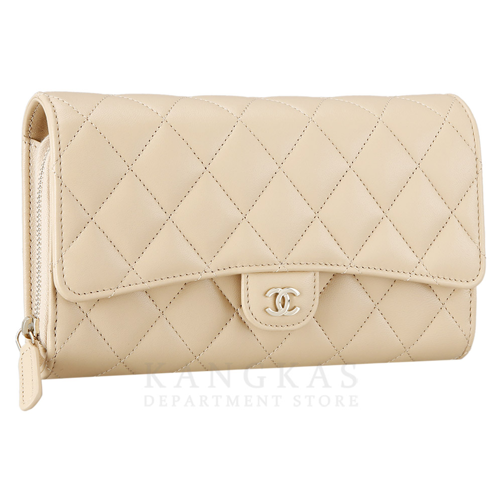 CHANEL(USED)샤넬 시즌 지퍼 플랩 WOC