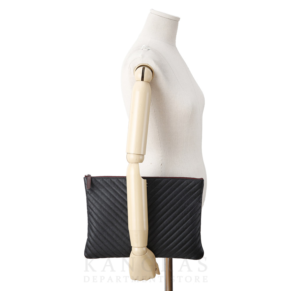 CHANEL(USED)샤넬 클래식 쉐브론 클러치 라지