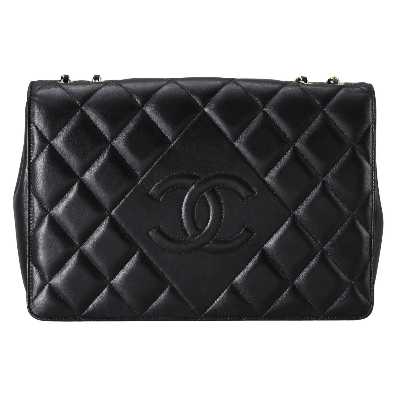 CHANEL(USED)샤넬 시즌 램스킨 퀄팅 플랩백