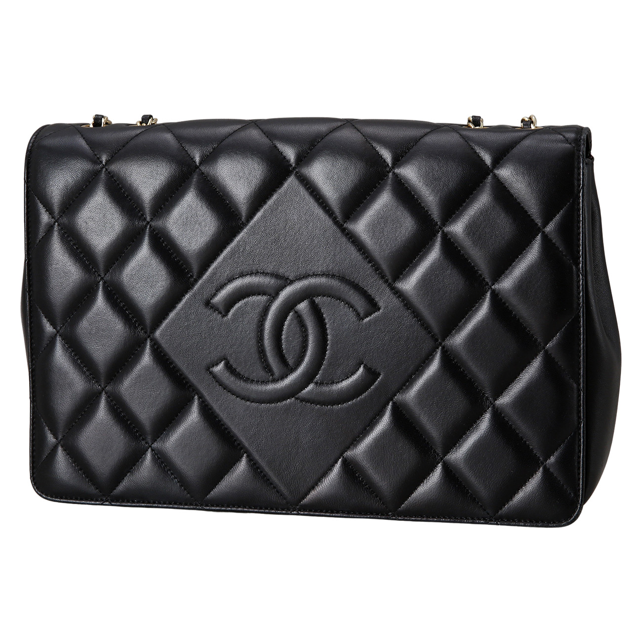 CHANEL(USED)샤넬 시즌 램스킨 퀄팅 플랩백