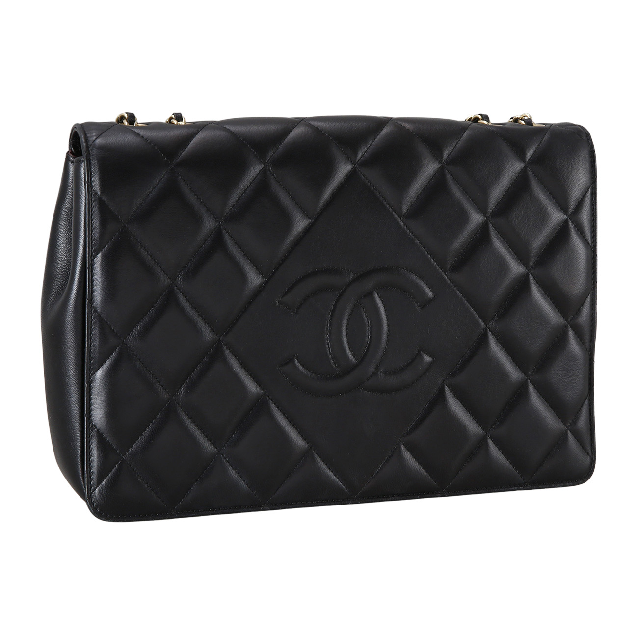 CHANEL(USED)샤넬 시즌 램스킨 퀄팅 플랩백