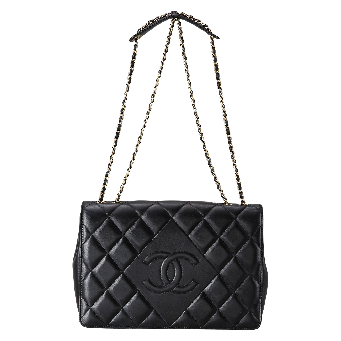 CHANEL(USED)샤넬 시즌 램스킨 퀄팅 플랩백