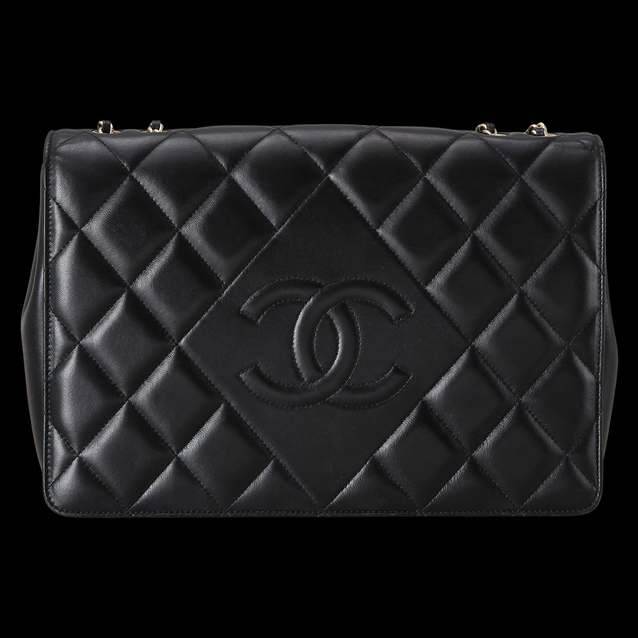 CHANEL(USED)샤넬 시즌 램스킨 퀄팅 플랩백