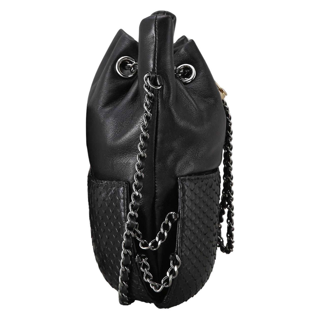 CHANEL(USED)샤넬 시즌 파이톤 드로스트링