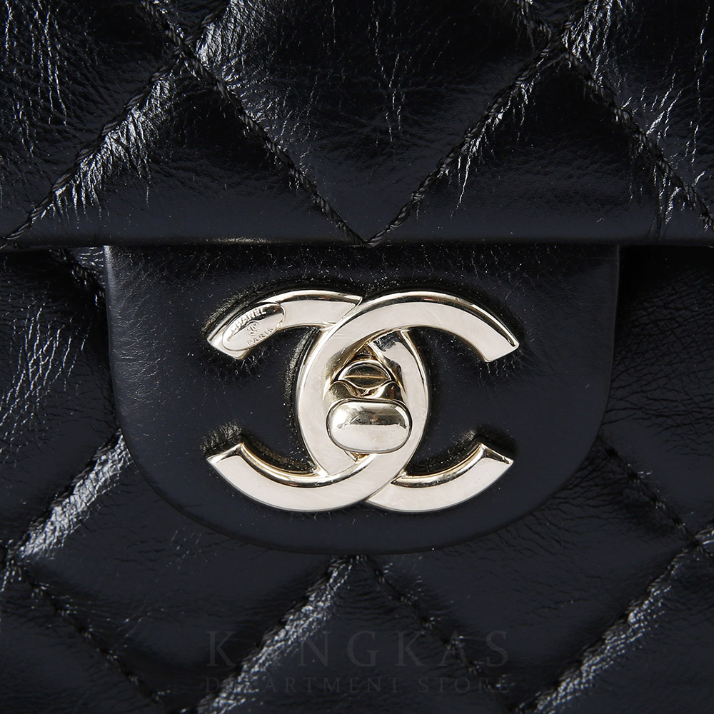 CHANEL(USED)샤넬 시즌 CC로고 플랩 탑 핸들 체인백