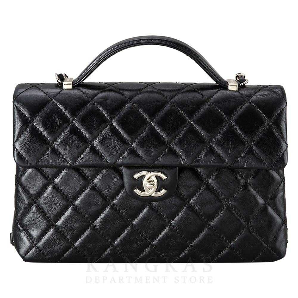 CHANEL(USED)샤넬 시즌 CC로고 플랩 탑 핸들 체인백