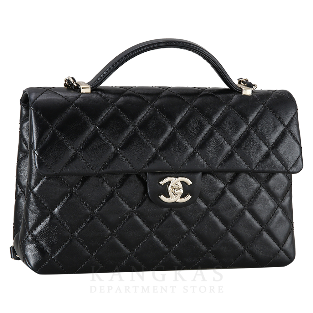 CHANEL(USED)샤넬 시즌 CC로고 플랩 탑 핸들 체인백