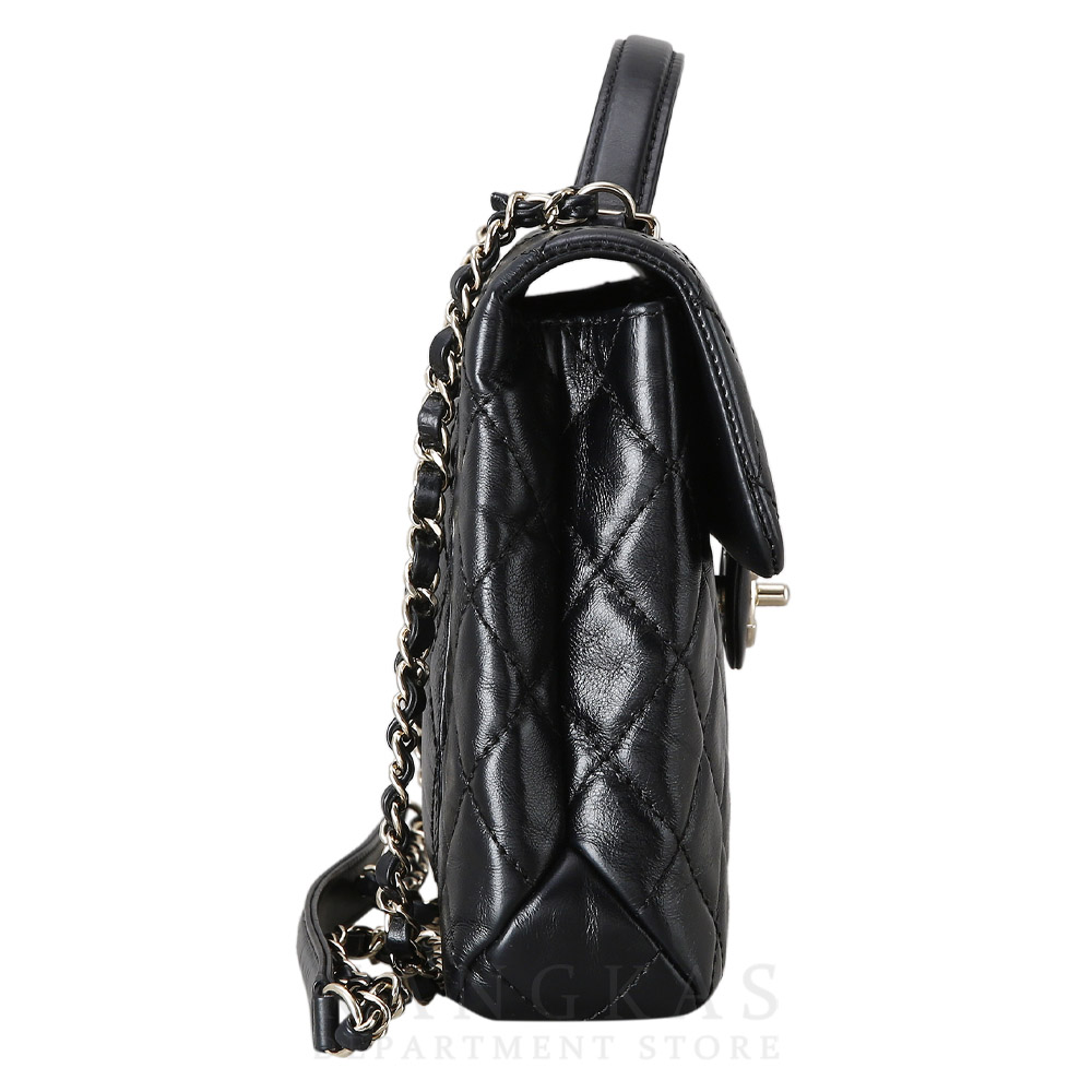 CHANEL(USED)샤넬 시즌 CC로고 플랩 탑 핸들 체인백