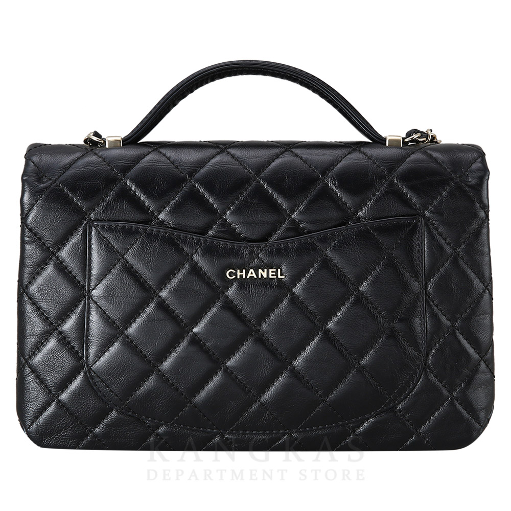 CHANEL(USED)샤넬 시즌 CC로고 플랩 탑 핸들 체인백