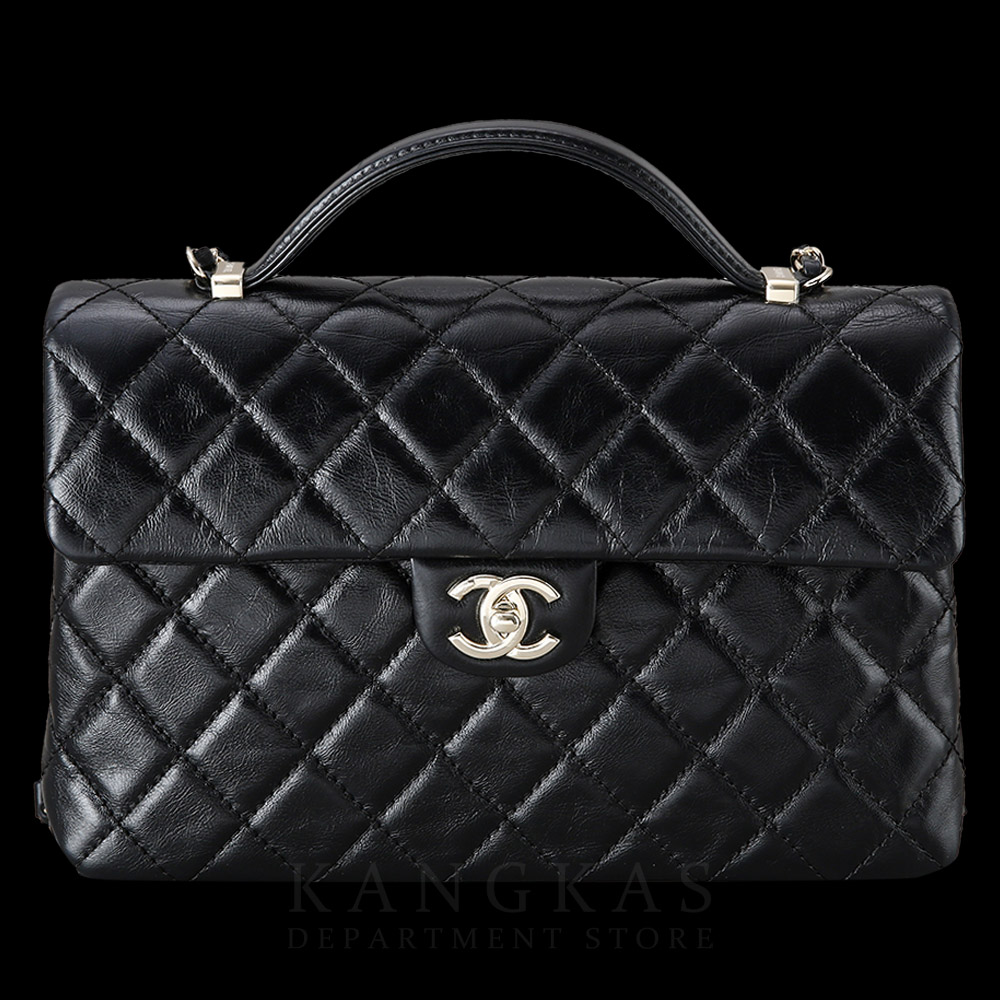 CHANEL(USED)샤넬 시즌 CC로고 플랩 탑 핸들 체인백