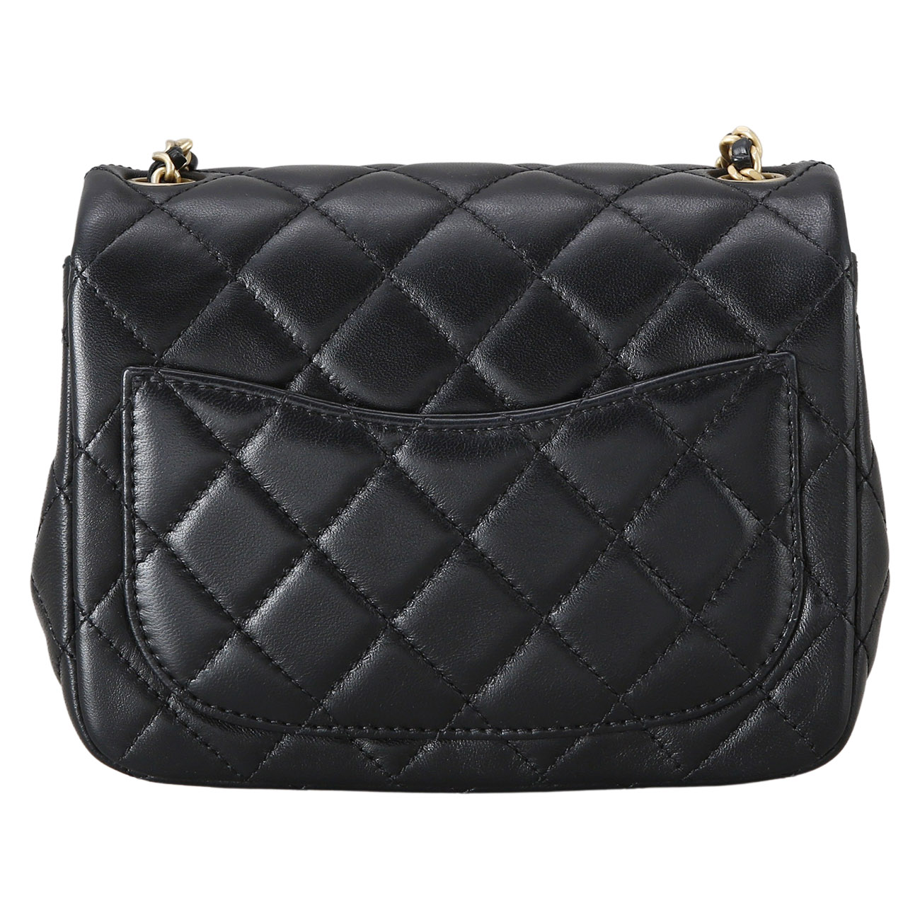 CHANEL(USED)샤넬 램스킨 클래식 쁘띠삭 골든볼