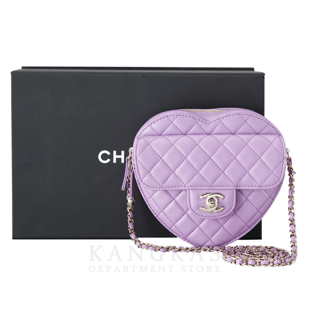 CHANEL(USED)샤넬 하트백 램스킨 라지