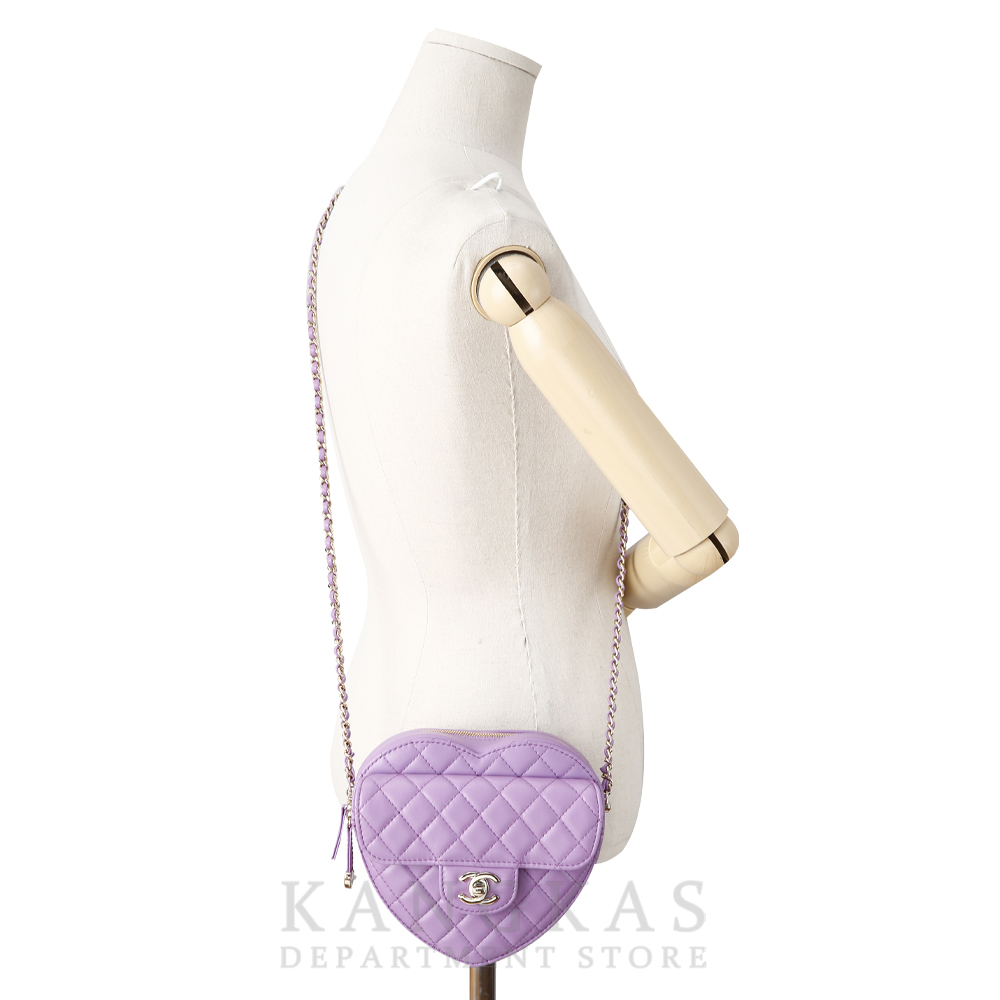 CHANEL(USED)샤넬 하트백 램스킨 라지