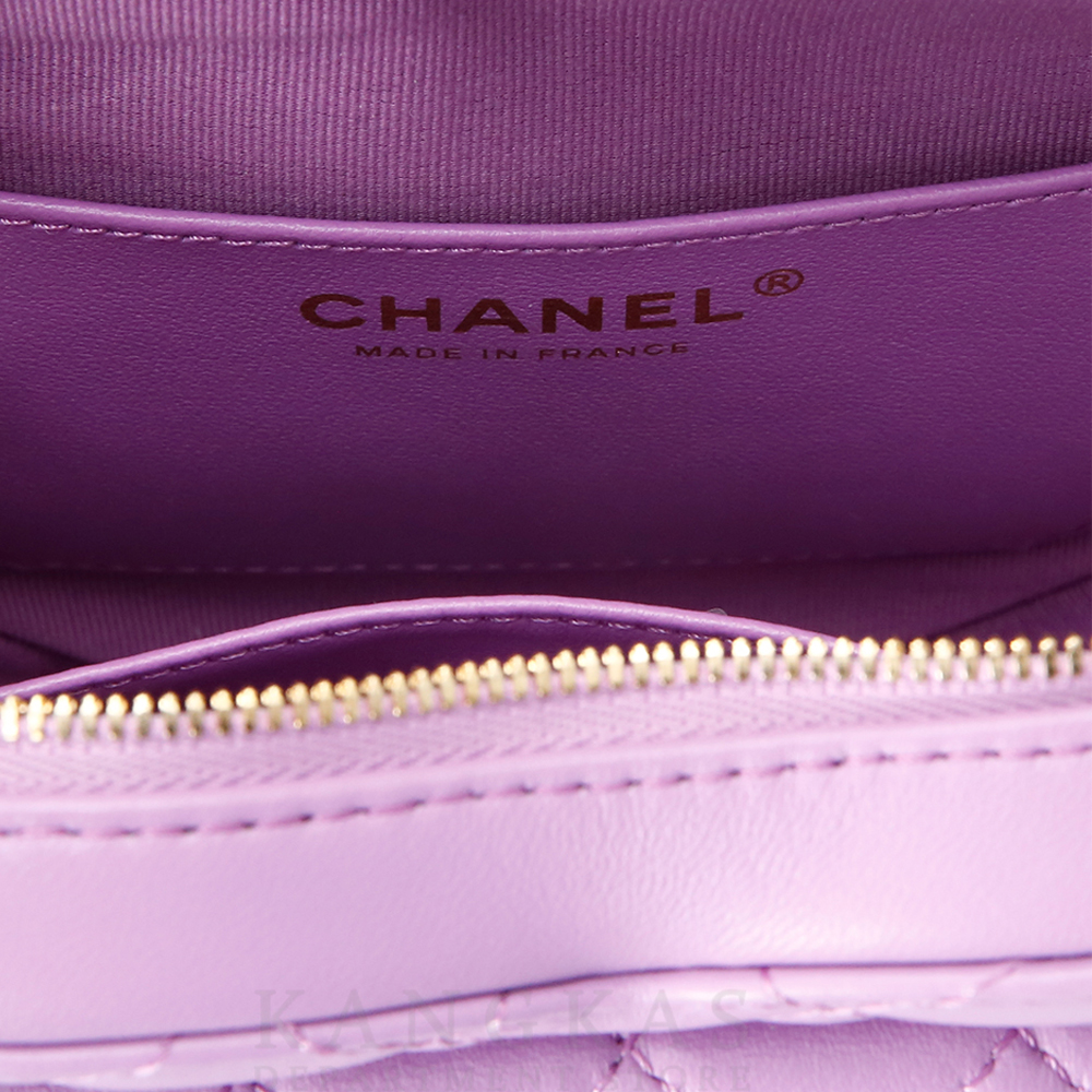 CHANEL(USED)샤넬 하트백 램스킨 라지
