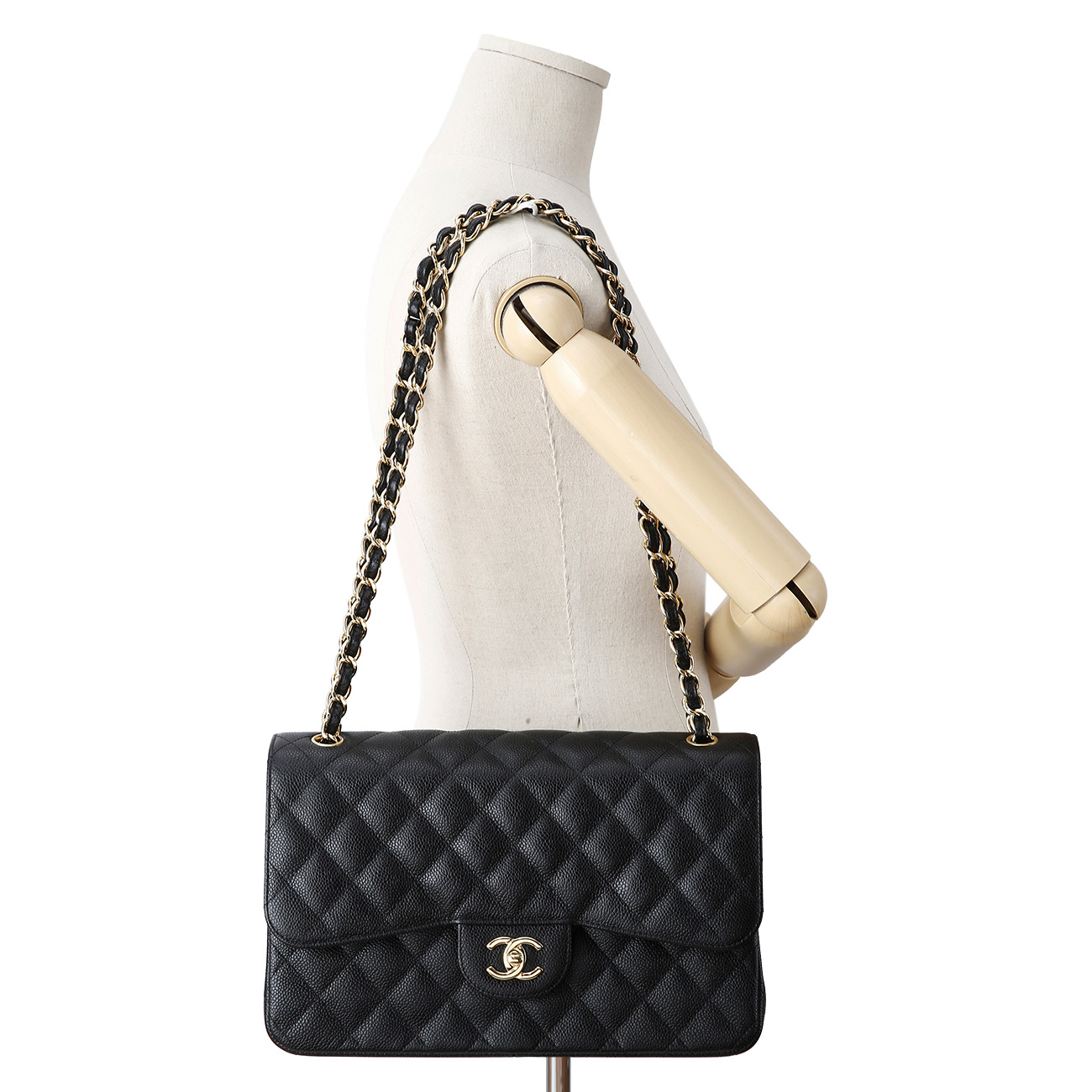 CHANEL(USED)샤넬 캐비어 클래식 라지 플랩백