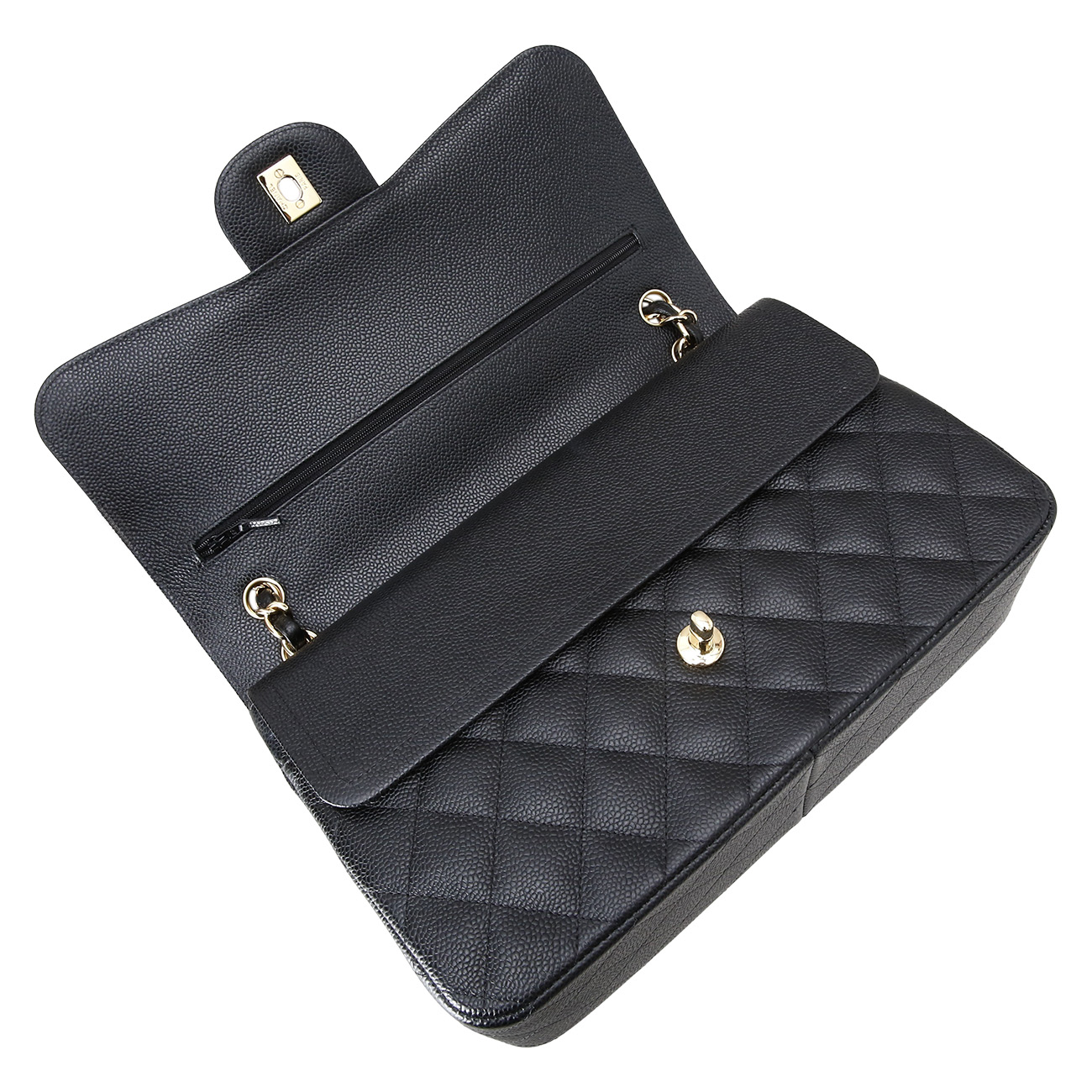 CHANEL(USED)샤넬 캐비어 클래식 라지 플랩백