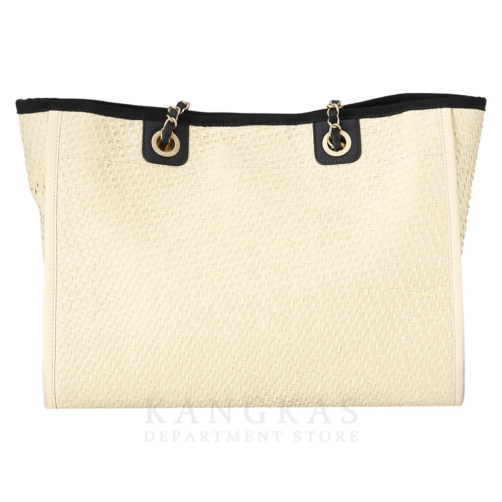CHANEL(USED)샤넬 라피아 도빌백 미듐