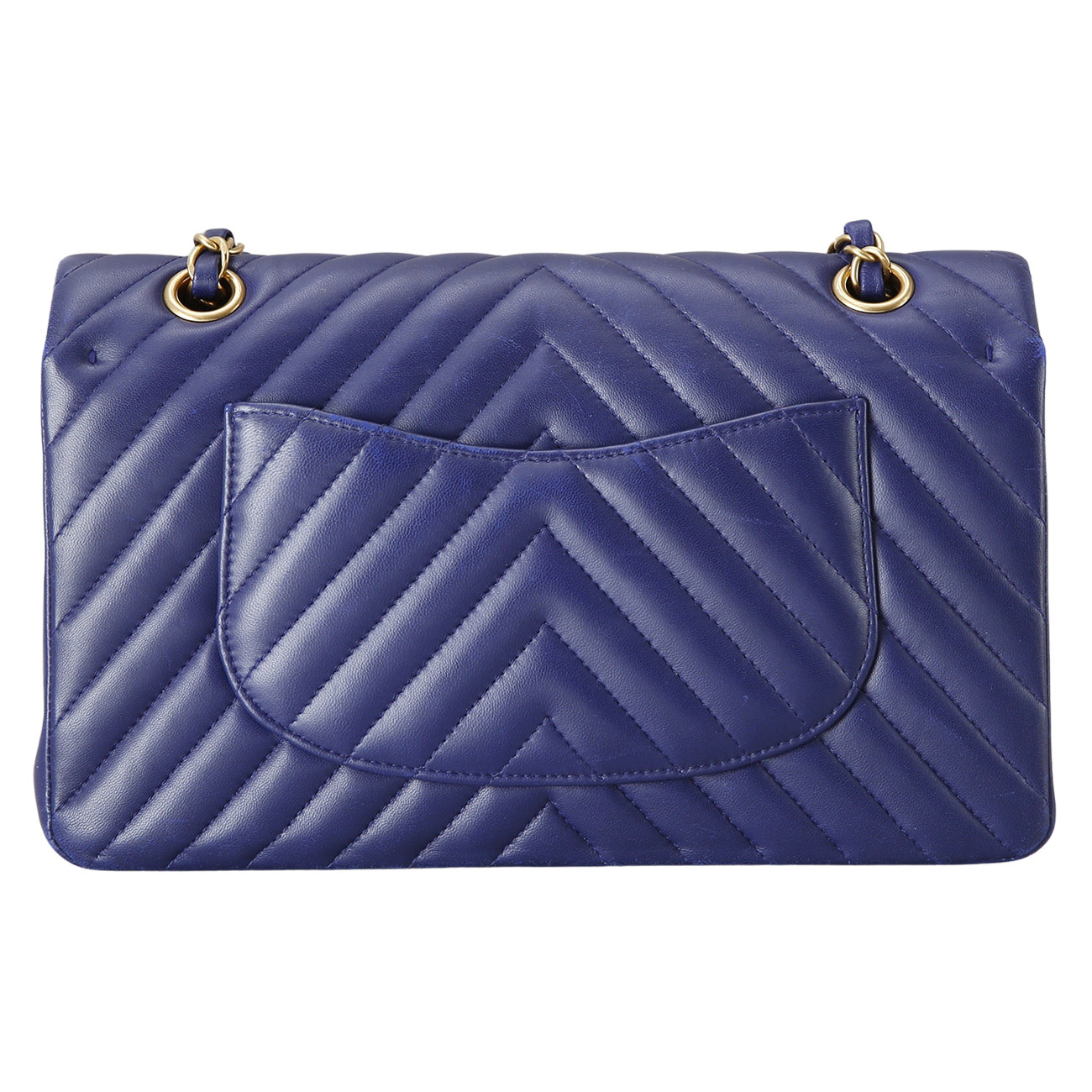 CHANEL(USED)샤넬 클래식 쉐브론 램스킨 미듐