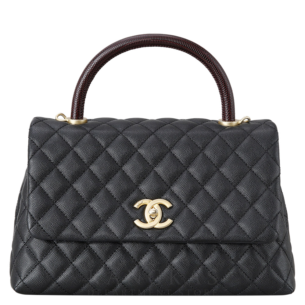 CHANEL(USED)샤넬 리자드 코코핸들