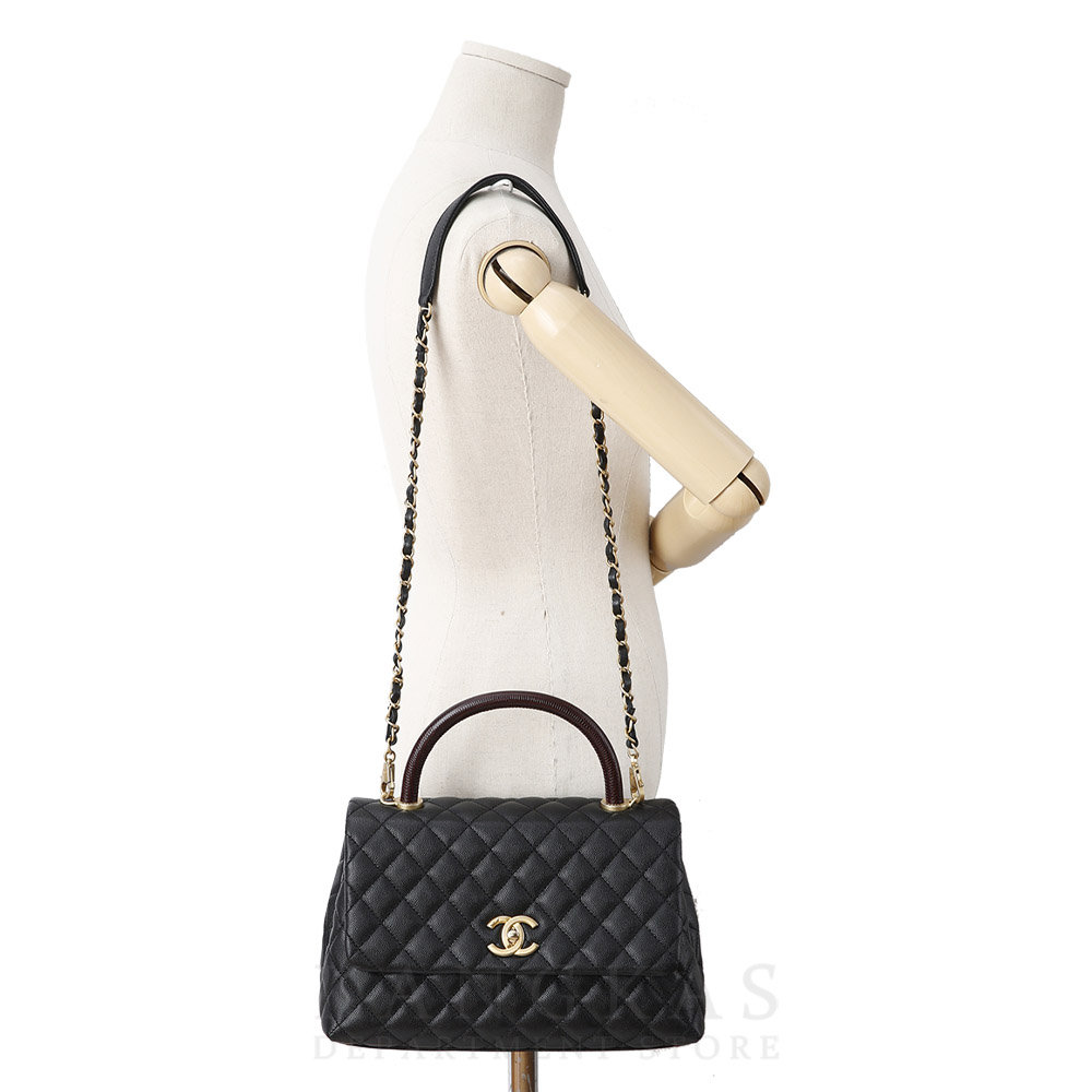 CHANEL(USED)샤넬 리자드 코코핸들
