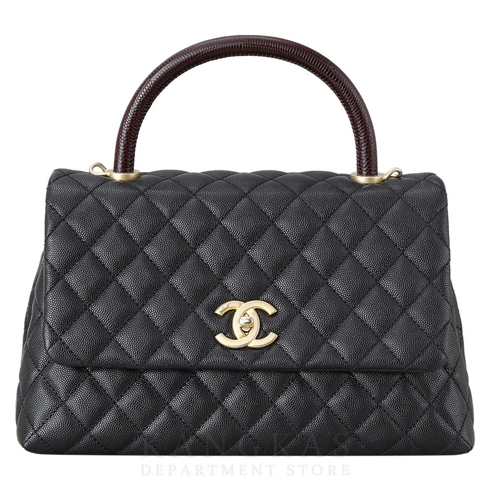 CHANEL(USED)샤넬 리자드 코코핸들