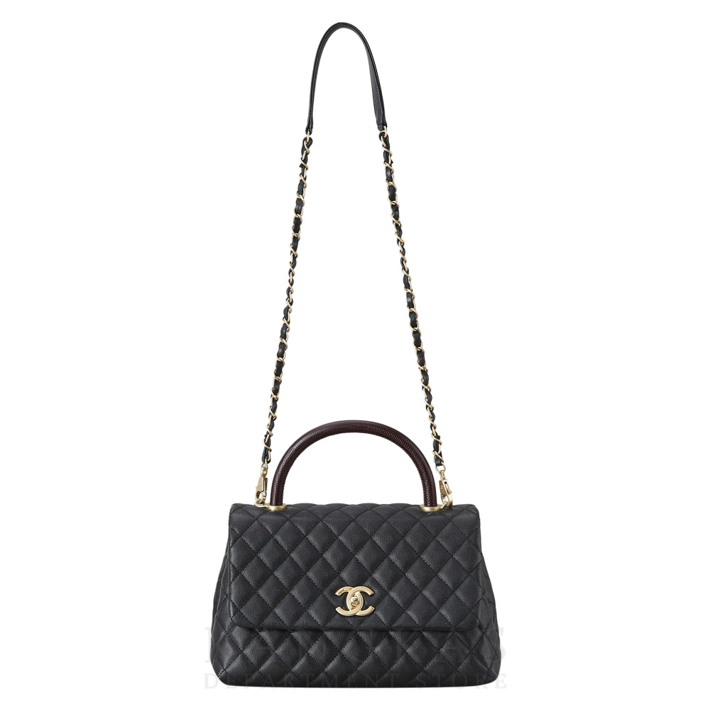 CHANEL(USED)샤넬 리자드 코코핸들
