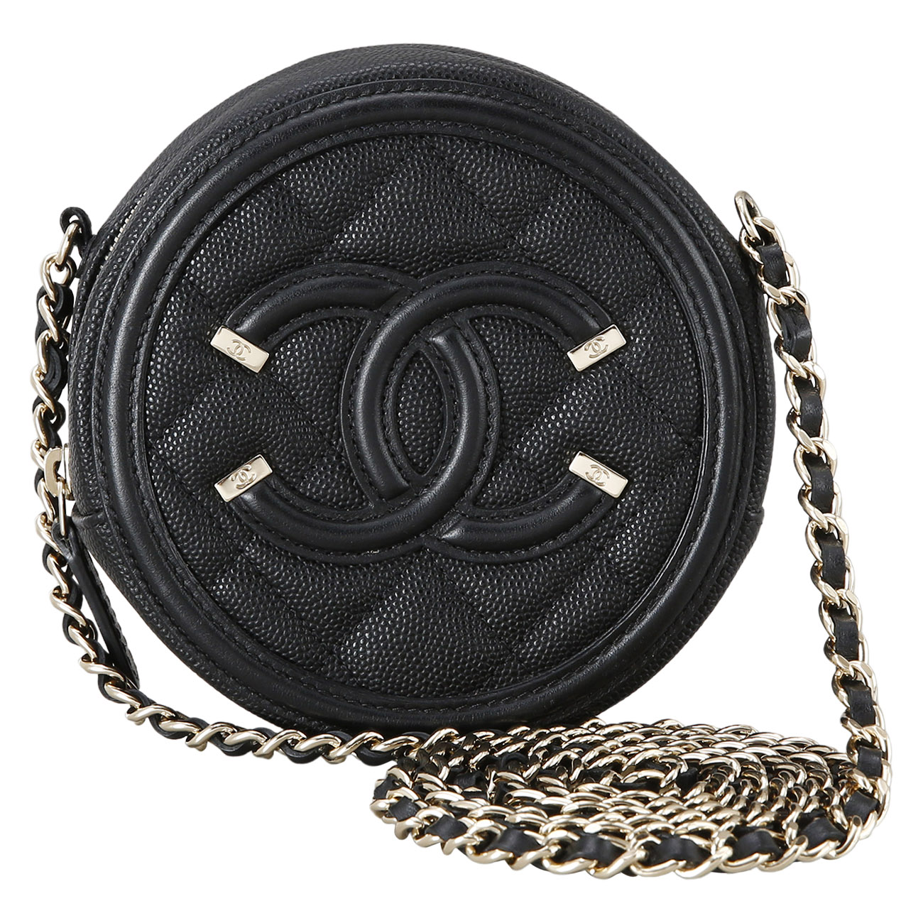 CHANEL(USED)샤넬 시즌 캐비어 라운드백
