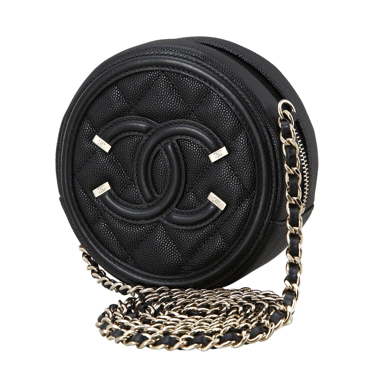 CHANEL(USED)샤넬 시즌 캐비어 라운드백