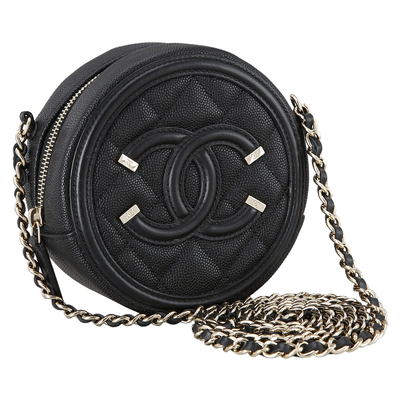 CHANEL(USED)샤넬 시즌 캐비어 라운드백
