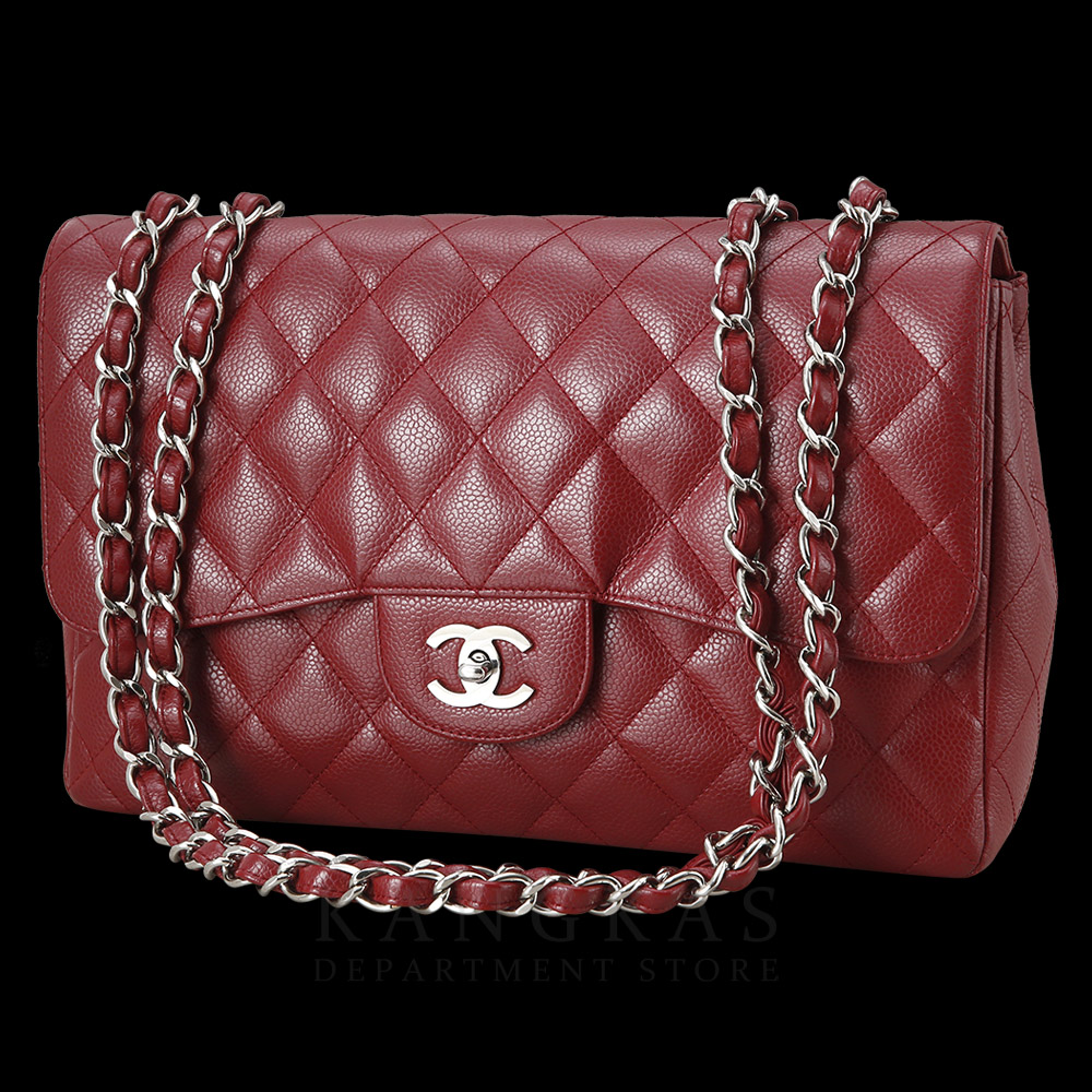 CHANEL(USED)샤넬 클래식 캐비어 점보 원플랩