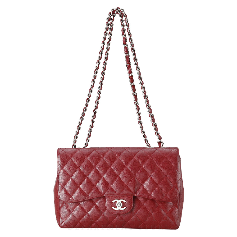 CHANEL(USED)샤넬 클래식 캐비어 점보 원플랩